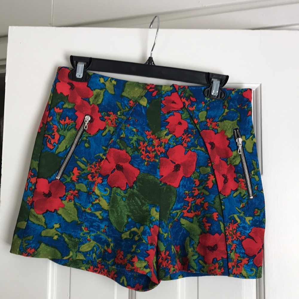 Zara floral shorts